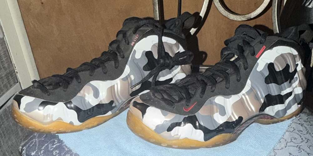 Nike Air Foamposite One PRM Fighter Jet Camo Basketball Shoes